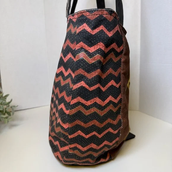 Laurel Burch Native Horses Travel Large Tote Bag Colorful, Cotton Western Whimsy - Picture 9 of 16